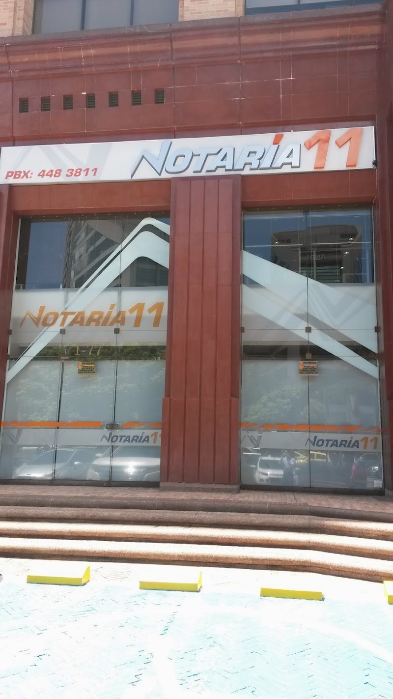 Notaría 11 de Medellín, barrio el poblado, Carrera 43A # 1 – 99 Local 2, Edificio Banco Caja Social