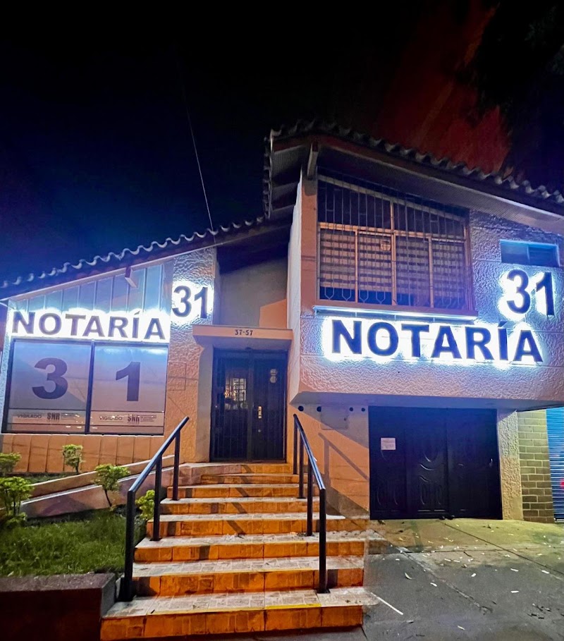 Notaría 31 de Medellín, barrio laureles, Carrera 81 # 37 – 45, Laureles